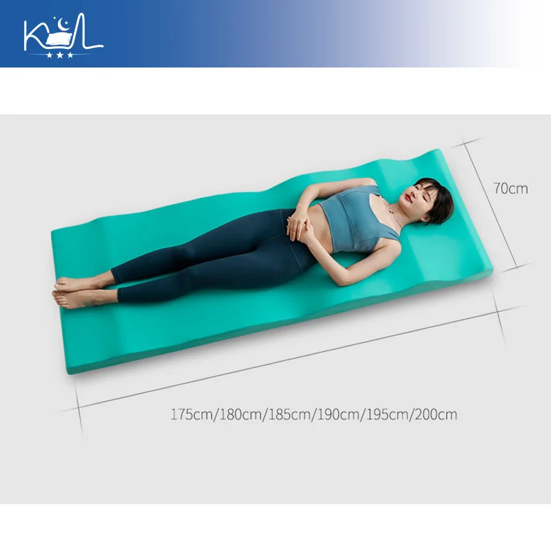 고밀도 폼 인체공학적 매트리스, 정형외과용 등받이 척추 정렬 매트, 바닥용 바디 쉐이핑 요가 매트, 빠른 배송