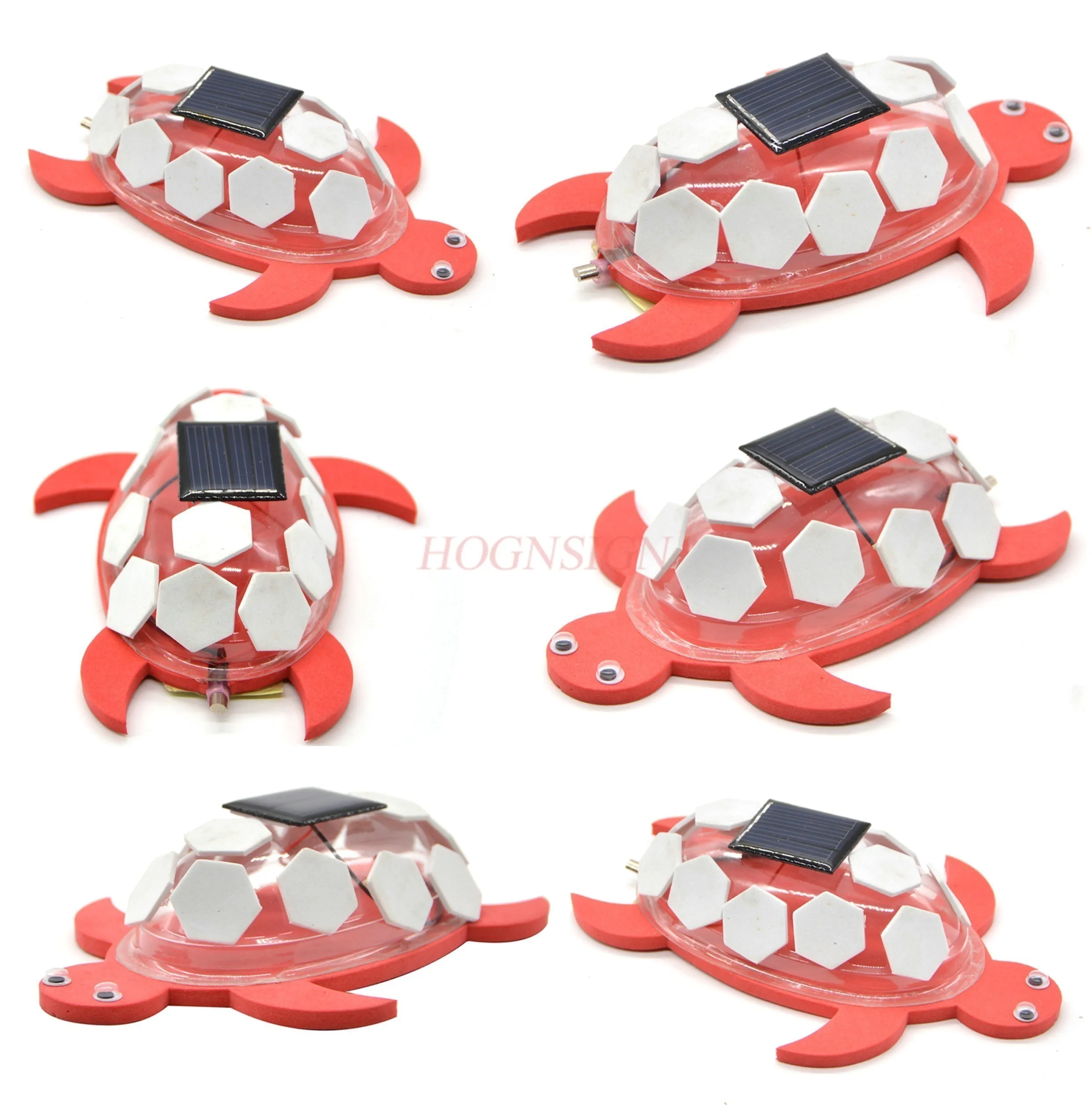 DIY 어린이 과학 대중화 실험 장난감, 기술 태양열 거북이 물리학 실험 장비