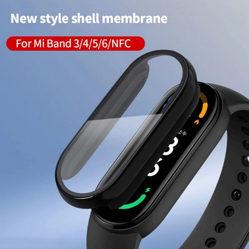 3D Film+Hard PC Case For Xiaomi Mi Band 6 5 4 3 Smart Watchband Full Screen  Protector For Miband 6 5 Protective Case|Smart Accessories| - AliExpress