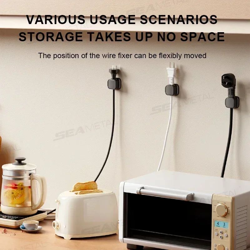 1/6/12Pc Magnetic Charger Wire Cord Clips Adhesive Wire Cable Holder Cable Organizer Holder for Charger Wire Desk Car and Travel