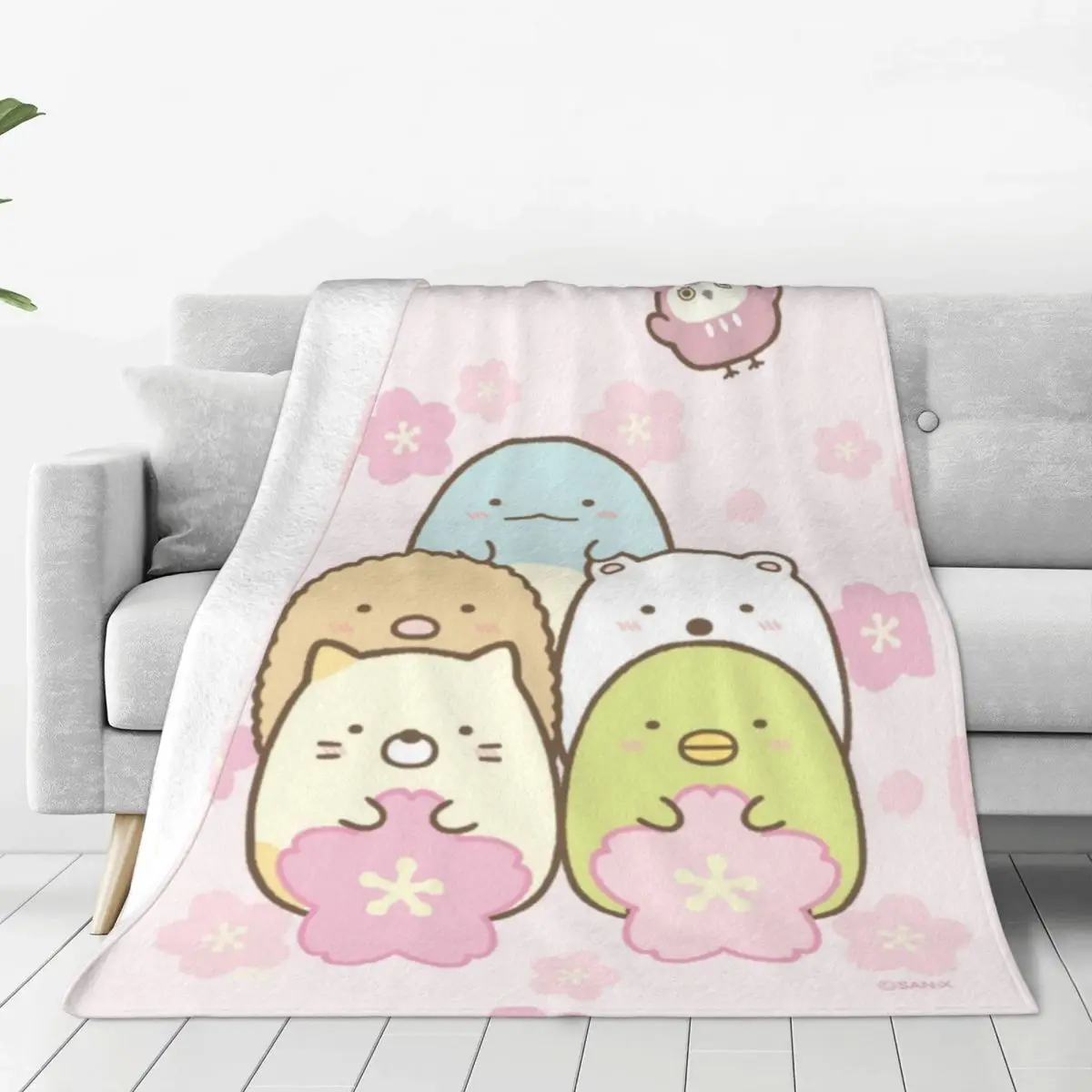 

Sumikko Gurashi розовое милое Аниме одеяло s флисовое аниме для детей супер мягкое одеяло для спальни диван кровати коврик