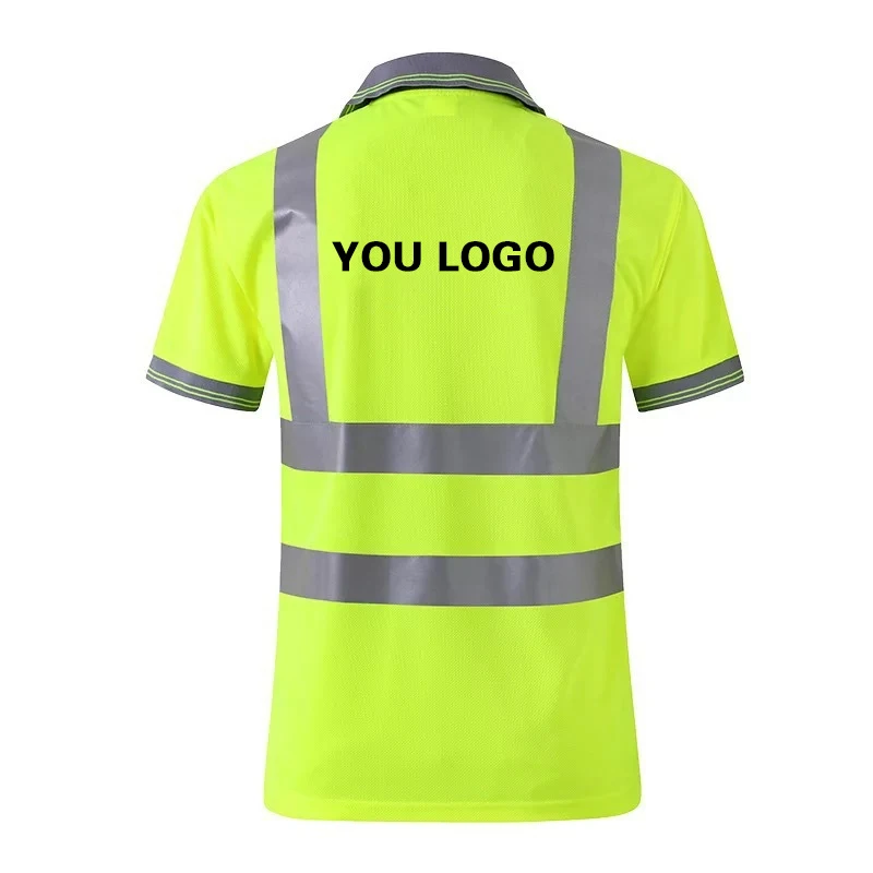 Safety Vest Men T Shirts T-Shirt for Men Work Safety Vest Fluorescent Yellow Workwear Vest ﻿Safety Volunteer Uniform