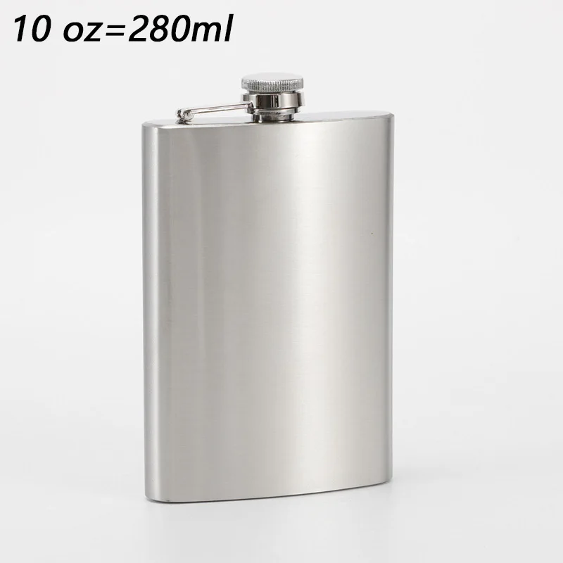 Premium 10 oz Stainless Steel Portable Hip Flask - High Quality Alcohol Drinkware