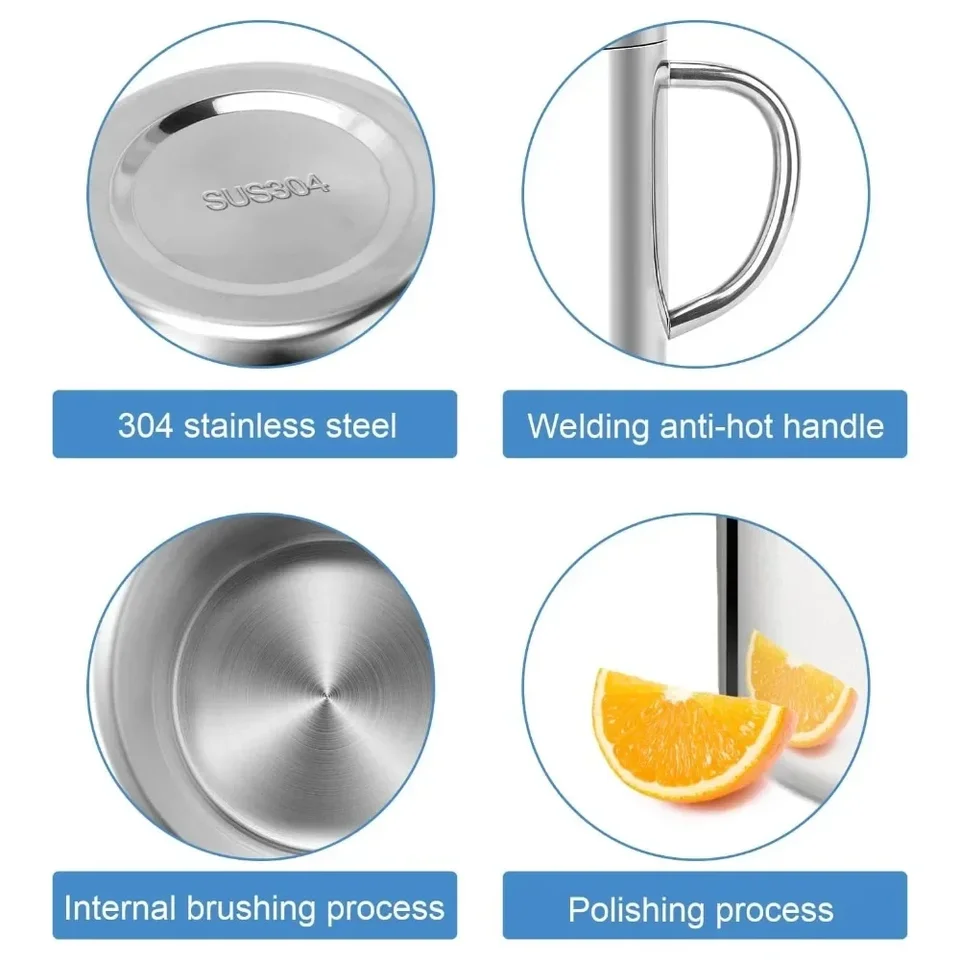 Vaso Termo Cafe Para Llevar, 500ml Tazas De Cafe De Acero Inoxidable Con Aislamiento De Doble Pared Con Tapa A Prueba De Fugas Y Asa, Vaso Termico Reutilizable Para Coche Oficina Viaje