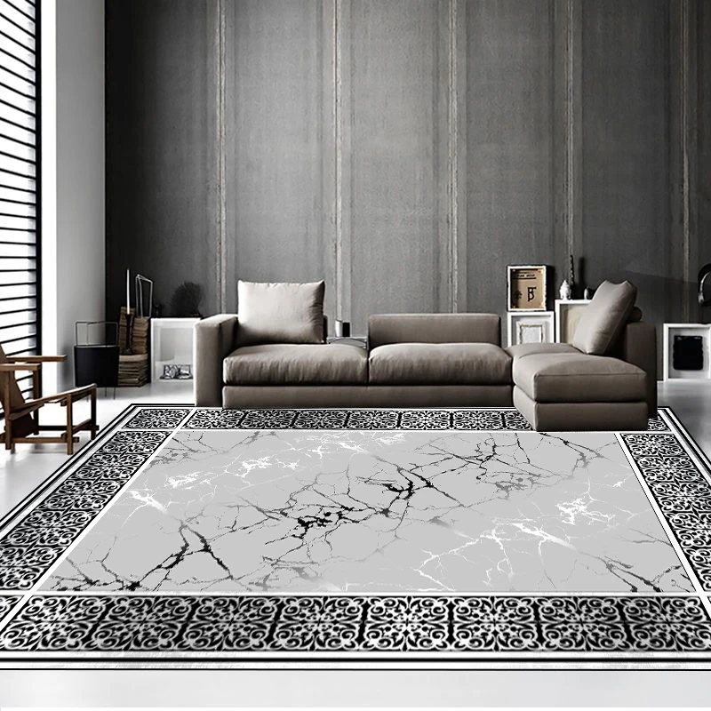 Grey Retro Style Large Living Room Carpet Minimalism Parlor Table Area Rug Non-slip Bedroom Floor Mat 200x300 Decoration Home 러그 floor mat
