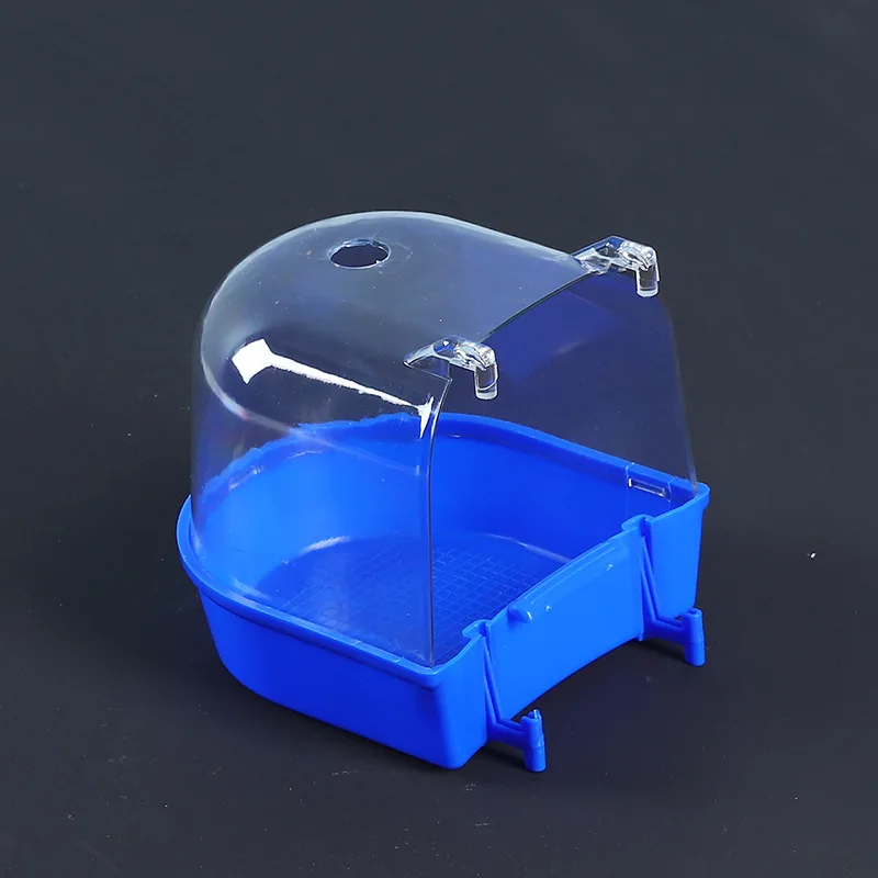 Bather Octopus Xuanfeng Peony Tiger Skin Parrot Supplies Toy Bird Shower Box Transparent Large Bath Basin