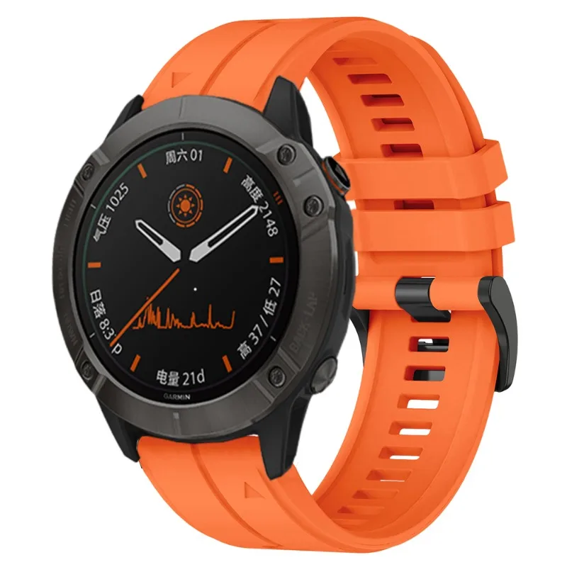 Silicone Outdoor Waterproof Watch Band with QuickFit Closure, Available in Multiple Sizes