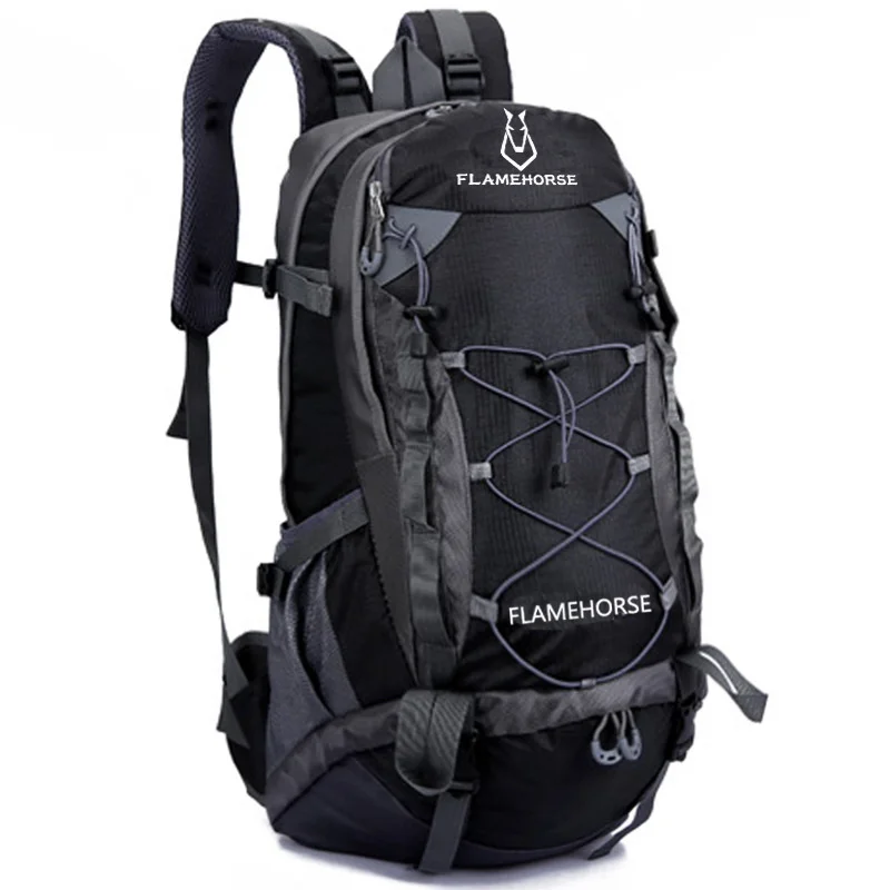 

Nylon Waterproof Sports Backpack 40L Camping Hiking Outdoor Backpack Breathable Mountaineering Climbing Bags Travel Rucksack