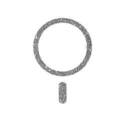 Universal Magnetic Glitter Plate for Wireless Charging and Car Holder (Black)