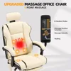6-Point Massage Office Chair, with Footrest Heated Executive with Reclining Backrest, Ergonomic Gaming Chair with Padded Armrest 5