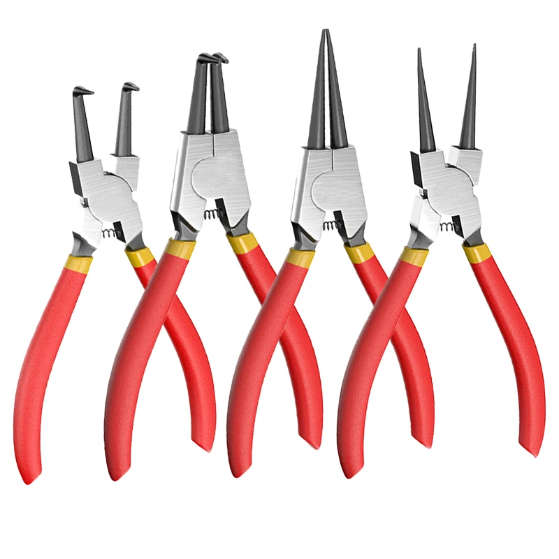 Circlip Plier Straight 7 Inch Straight Tip Snap Ring Plier Set
