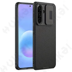 Nillkin Black Slide Camera Cover Protective Case - Thin & Shockproof Privacy Protection - Samsung A57 5G (Black)