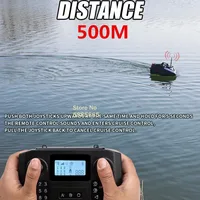 100 GPS Return Cruise Smart Fish Finder Remote Control Bait Boat 2KG 500M Colorful Light 3 Hopper Unhook RC Fishing Bait Boat 2