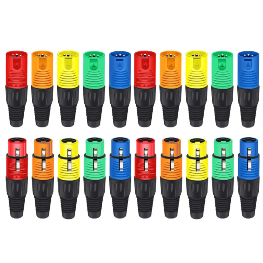 

10 комплектов 3Pin XLR разъем штекер гнездо пластиковый корпус микрофон динамик XLR разъем Усилитель Аудио аудиофил видео