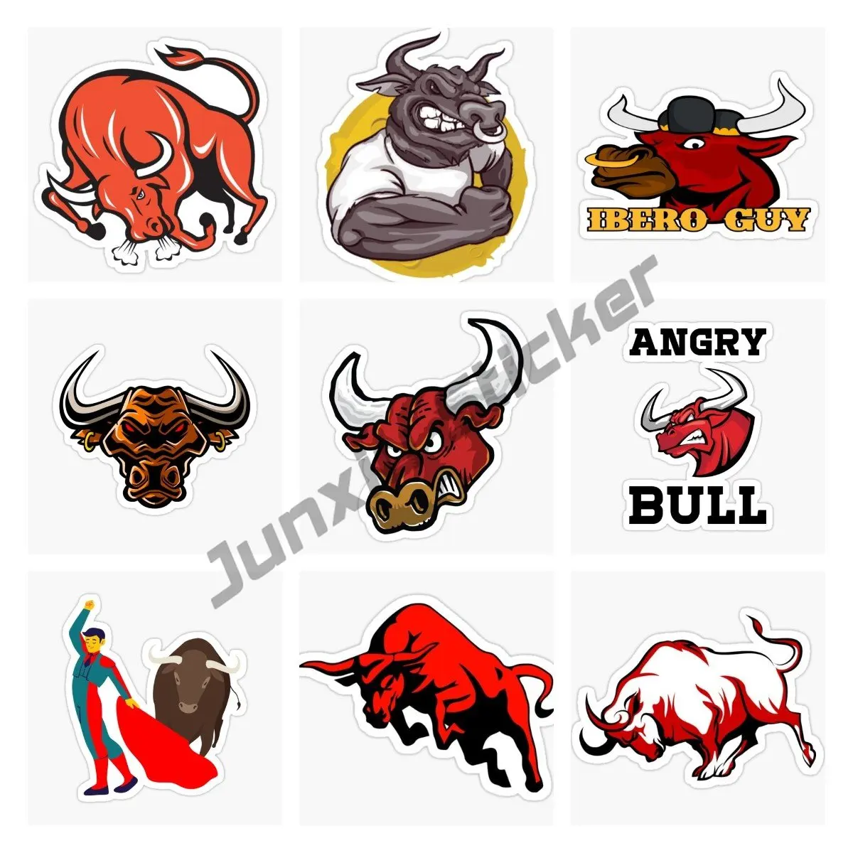 

Angry Bulls Spanish Bull Sticker on The Car Vinyl Decal Waterproof Decoration Stickers 4x4 Off Road Accessories Racing Rally