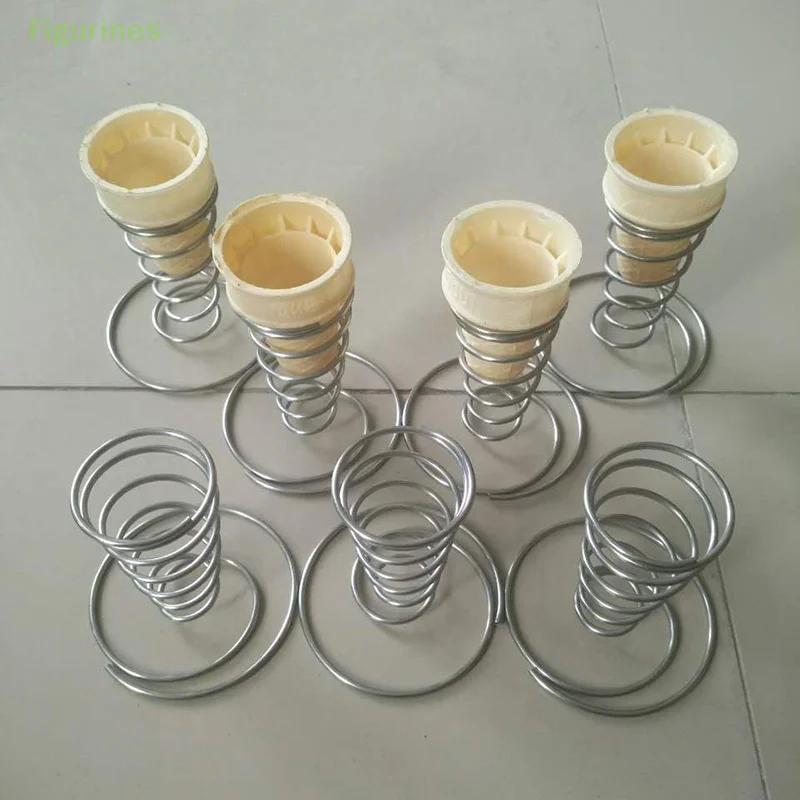 1Pcs Cone Holder Stand Ice Cream Rack French Fry Waffle Display Roll Cones Metal Basket Hand Fries Serving Steel Stainless Pizza ice cream cone holder