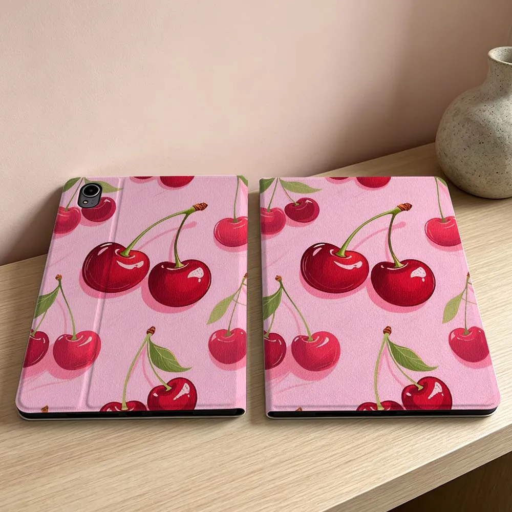Fresh Cherry Pink Pattern Soft Tablet Case