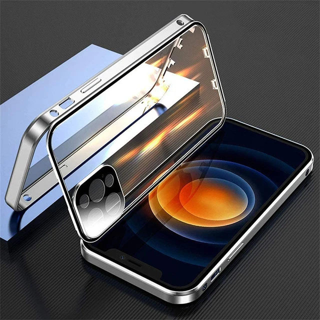 Enhanced 360° Full Protection Magnetic Double-Sided Glass Lock Buckle Phone Case
