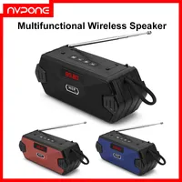 Portable FM Wireless Speaker Bluetooth-compatible Outdoor Speakers Radio For Receiver USB/TF/AUX input playback MP3 Loudspeaker
