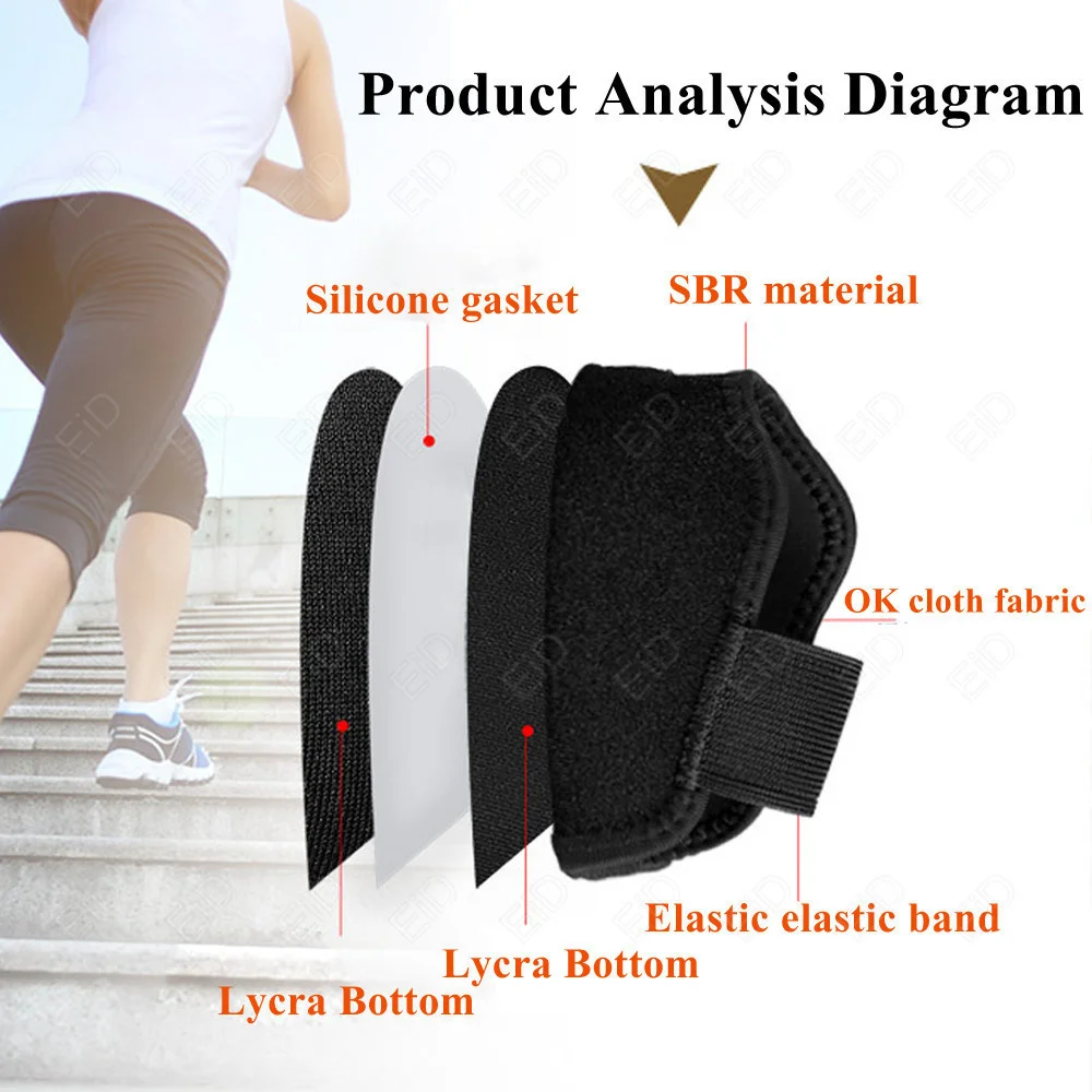 EiD 1-3 cm unsichtbare Höhe erhöhen Silikonsocken Gel-Fersenpolster orthopädische Fußgewölbeunterstützung Fersenkissen Sohlen Einlegesohle Fuß Unisex – Detail 21