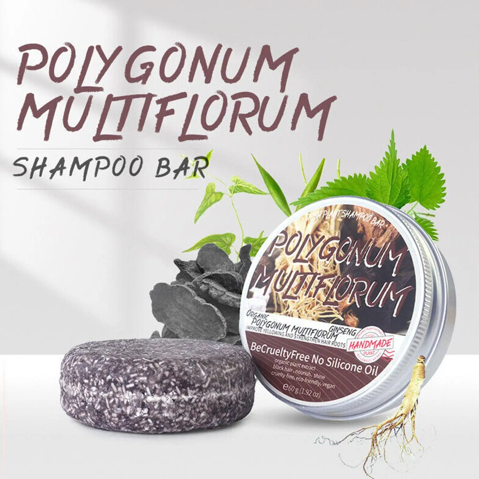 Ginger Polygonum Soap Shampoo Soap Cold Processed Soap Hair Shampoo Bar Pure Plant Hair Shampoos Hair Care