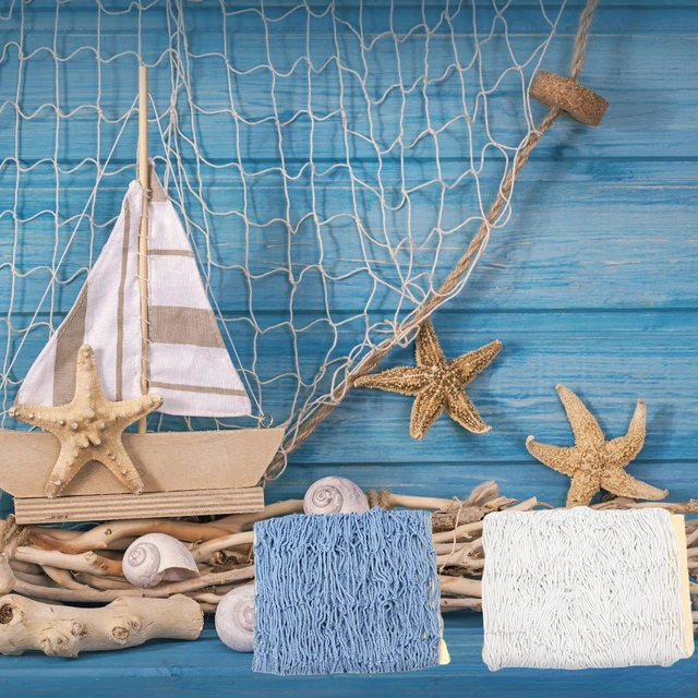 1pc Big Fishing Net Fun Wall Hangings Supplies The Mediterranean