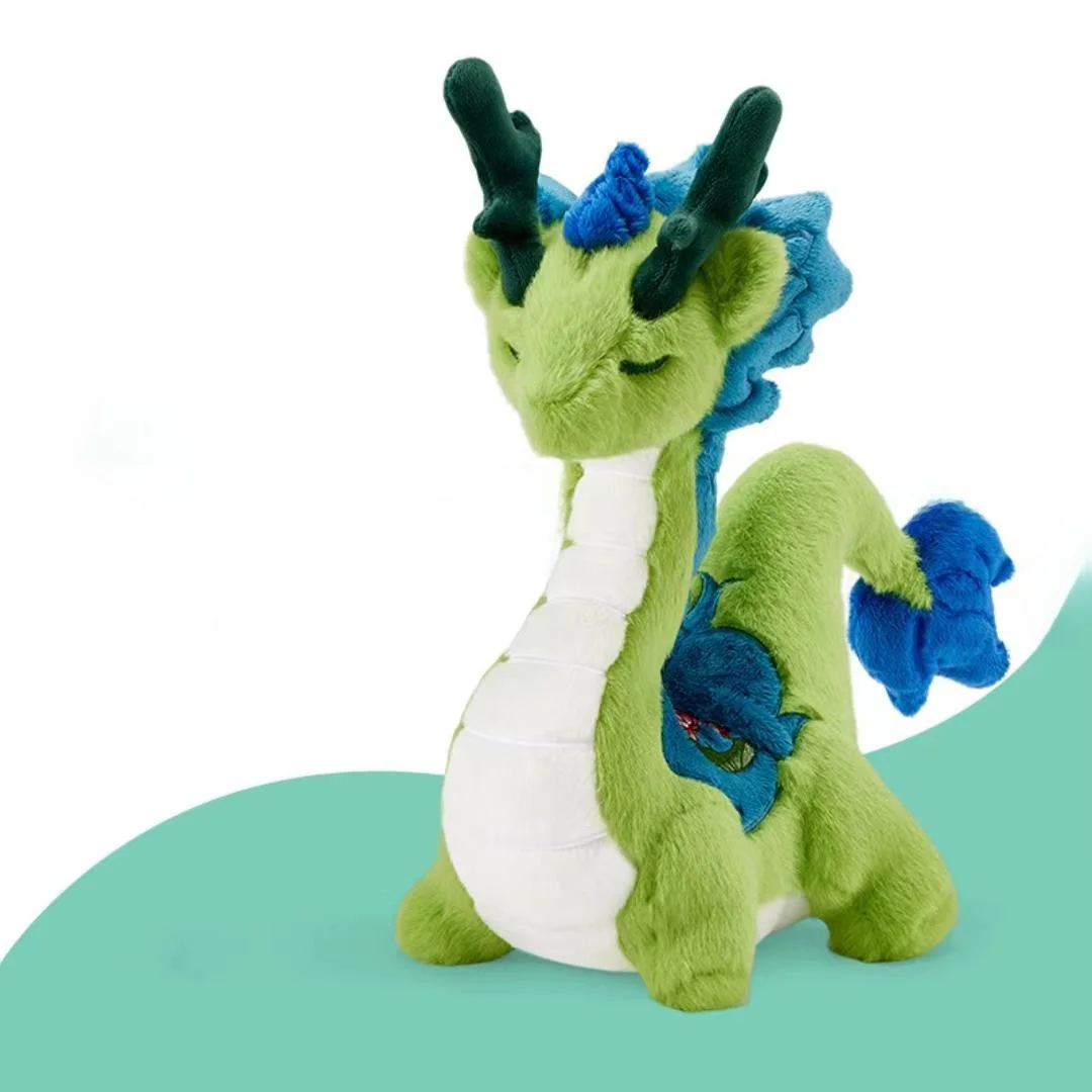 New Year Dragon Doll Plu Toy Cultural Creative Gift Soft PP Cotton Filled Collectible Figure Suitable for All Ages