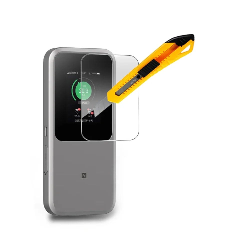 Durable Shockproof Protective Case with Tempered Glass Film for Portable WiFi Routers