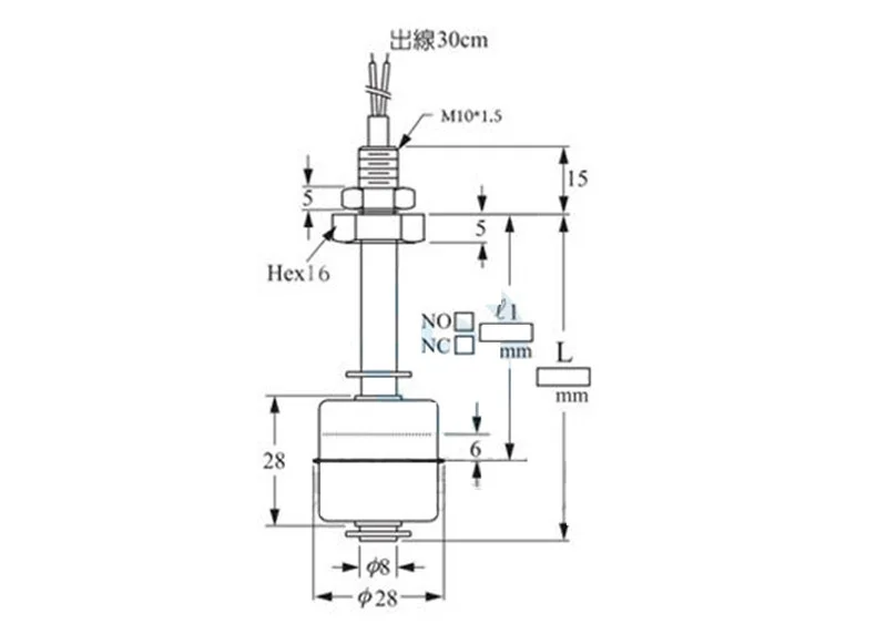 Description Picture 2 of itemStainless Steel Float Switch Tank Liquid Water Level Sensor 45/65/75/100/150mm Double Ball Float Switch Tank Pool Flow Sensors