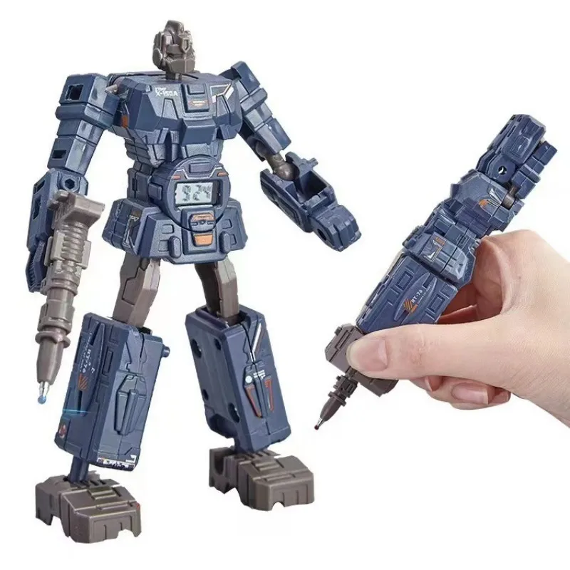 Children Deformation Toy Creative Transformation Robot Figure Pen Robot Deformation Pen Kids Model Toy Stationery Supplies