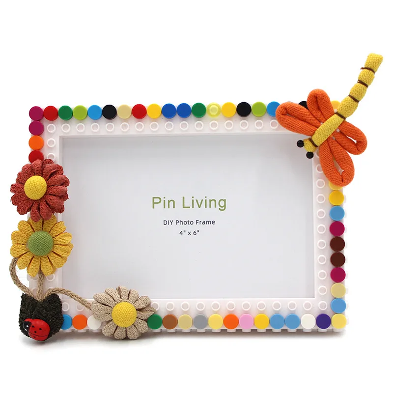 

Aqumotic DIY Frame 6" 7" Photo Wall Hanging Building Blocks Photo Frames Toy Brick Compatible Graduation Souvenir