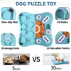 Interactive Dog Treat Puzzle Toys for IQ Training & Mental Stimulating,Fun Slow Feeder,Large Medium Small Dogs Enrichment Toys w 4