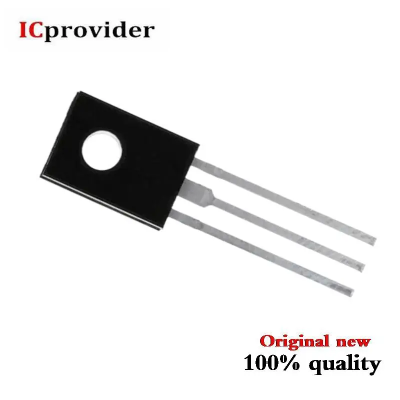50pcs BD140 D140 TO 126 NPN 1.5A 80V NPN 에피 택셜 3 극 트랜지스터반도체 집적회로