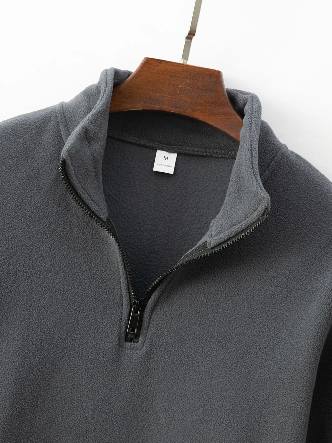 Spring And AutumnBrand Quality Thicken Warm Fleece Jacket for Men Zipper Neck Pullover Men's Sweatshirt Soft Shell Mens Jacke