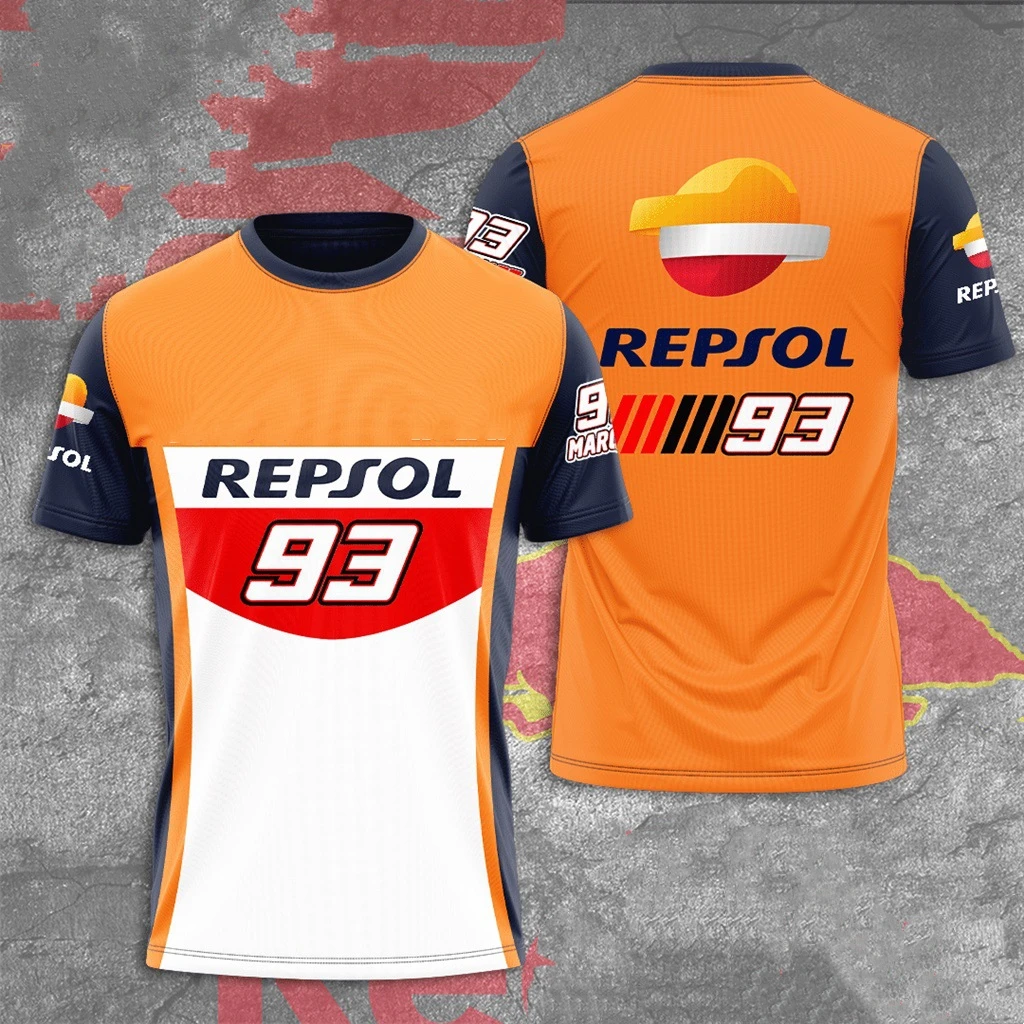 

Лидер продаж, летняя футболка GP Racing HRC, одежда для команды, для езды на мотоцикле на открытом воздухе, для езды по бездорожью, большая спортивная футболка