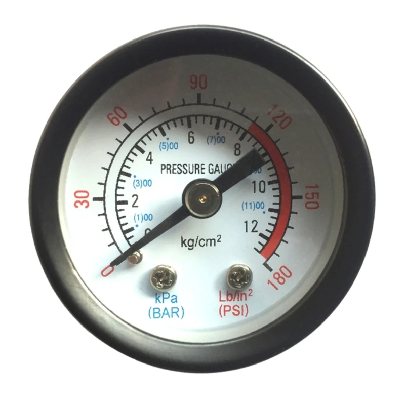 

Air Compressor Pressure Gauge Pneumatic Hydraulic Fluid Pressure Gauge 0-180PSI