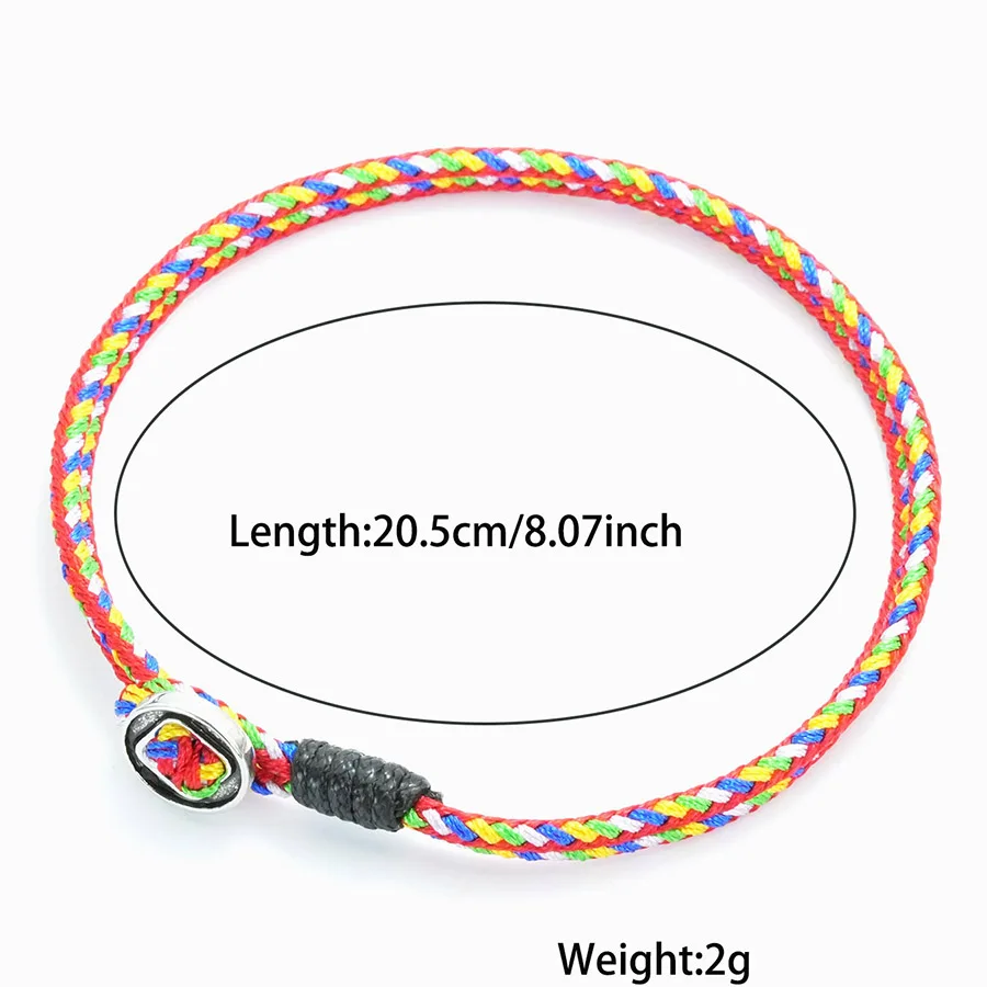 Handmade Braided Men Bracelet with String Cord Chain