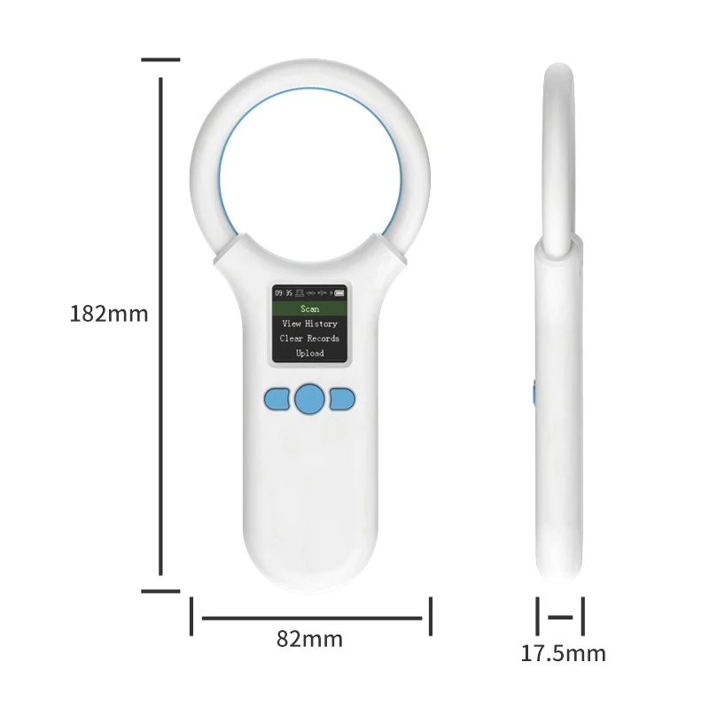 고양이 개용 134.2KHz 125kHz 애완동물 마이크로칩 스캐너가 포함된 동물 RFID 리더, FDX-B 유리칩 지원 USB/블루투스/2.4G 태그 도구