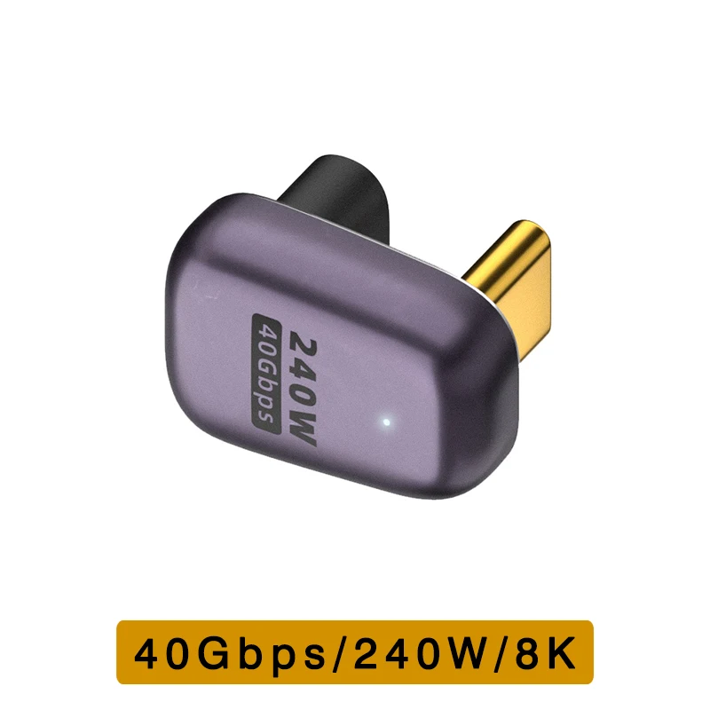 Enhanced USB4 Adapter - High-Speed Type C Male to Female Extension Converter