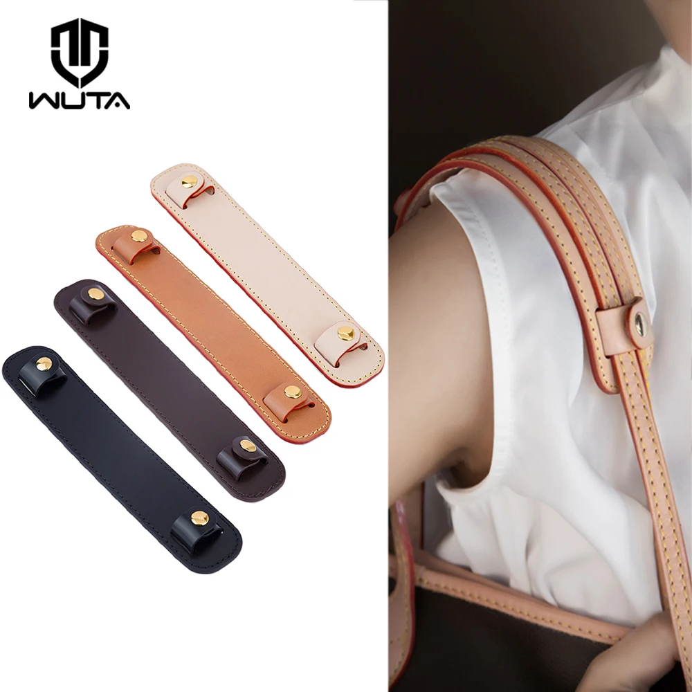 Shoulder Pad for Strap, Made in Real Vachetta Leather 