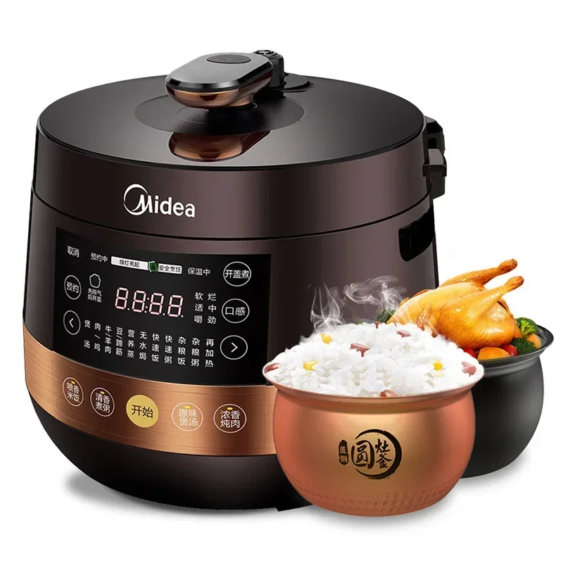 Midea Electric Pressure Cooker Household Double Gallbladder 5L High Pressure Rice Cooker 220V