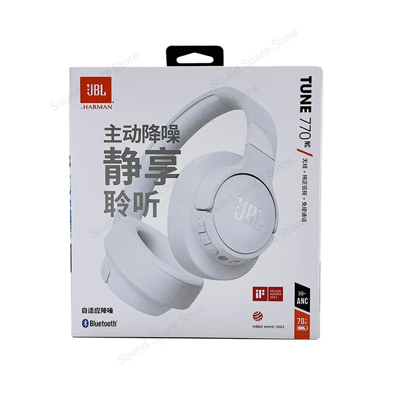 JBL Tune 770NC T770NC Original ANC Bluetooth 5.3 With LE Audio Upgrade 760NC Headphone Multi-Point Connection Headset 70H 3