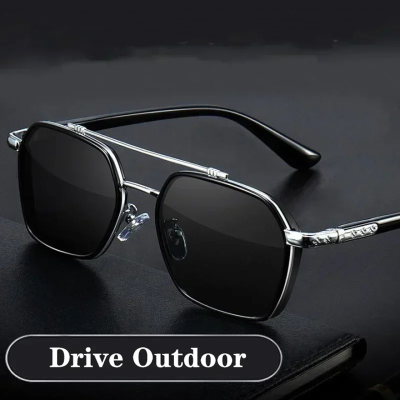Polarized Sunglasses Vintage Sunglasses Cyberpunk Sunglasses New Retro Steampunk Sunglasses Men Polarized Brand Designer Driver Safety Goggle Outdoor Eyewear Man Shades UV Protection