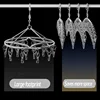 Stainless Steel Clothes Drying Hanger Windproof Clothing Rack Clips Sock Laundry Airer Hanger Underwear Socks Holder 20 Clips 3