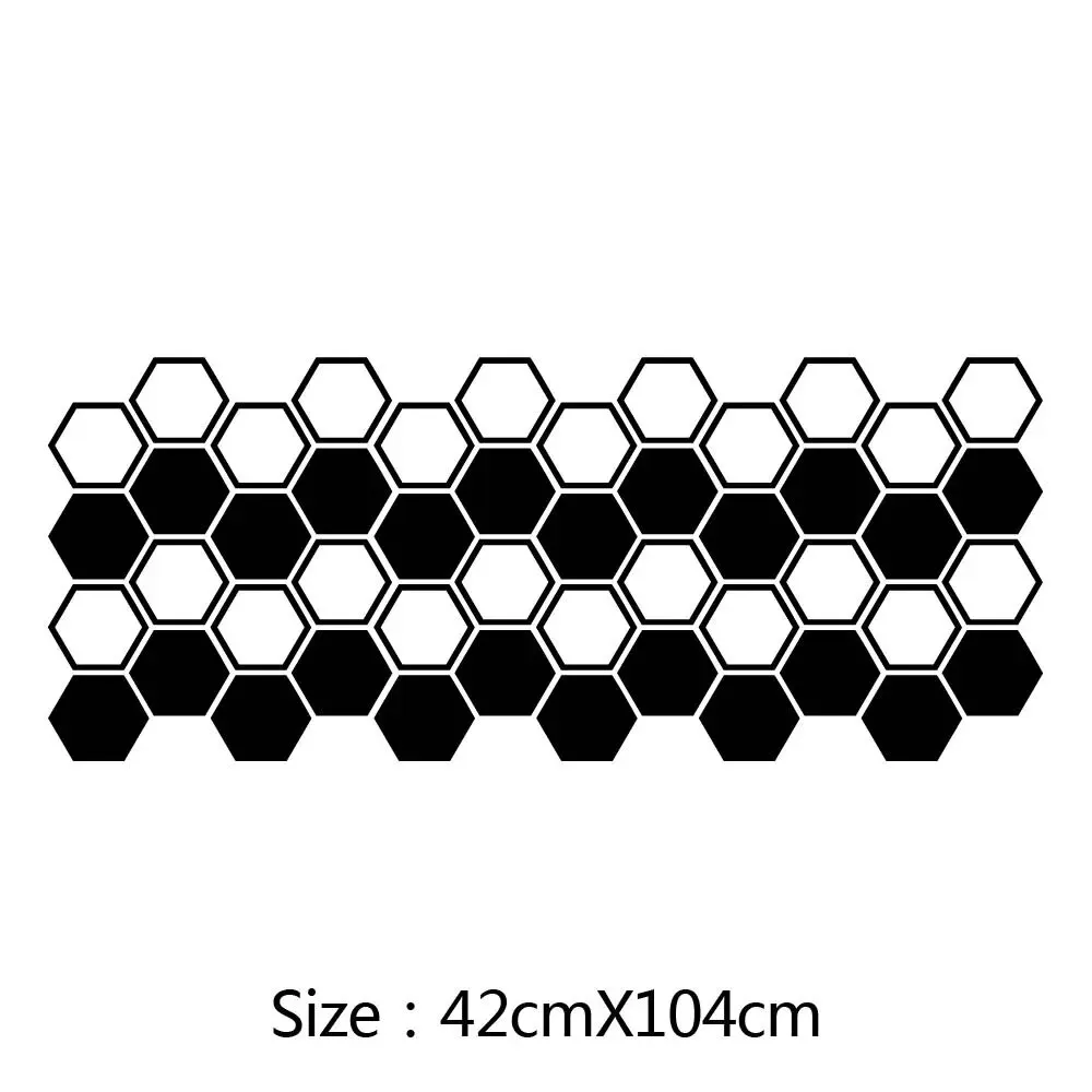 Autocollant graphique de voiture créatif Style nid d'abeille, autocollant latéral de voiture, réglage de décoration automobile, Modification étanche, autocollants en nid d'abeille DIY