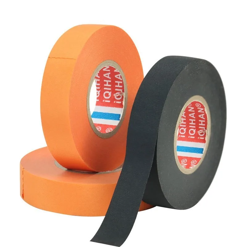Wiring Harness Tape Polyester Wire Harness Tape Insulation Noise Reduction Shock Absorption Retardant High Temperature Car Bundling Flannel Tape