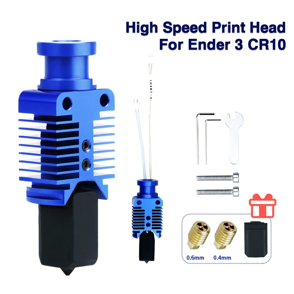 New High Speed Print Head Upgrade Hotend Kit For Ender 3/CR10/VORON 2.4 Hi-End Extruder J-head for Ender 3 V2 Fast Printing