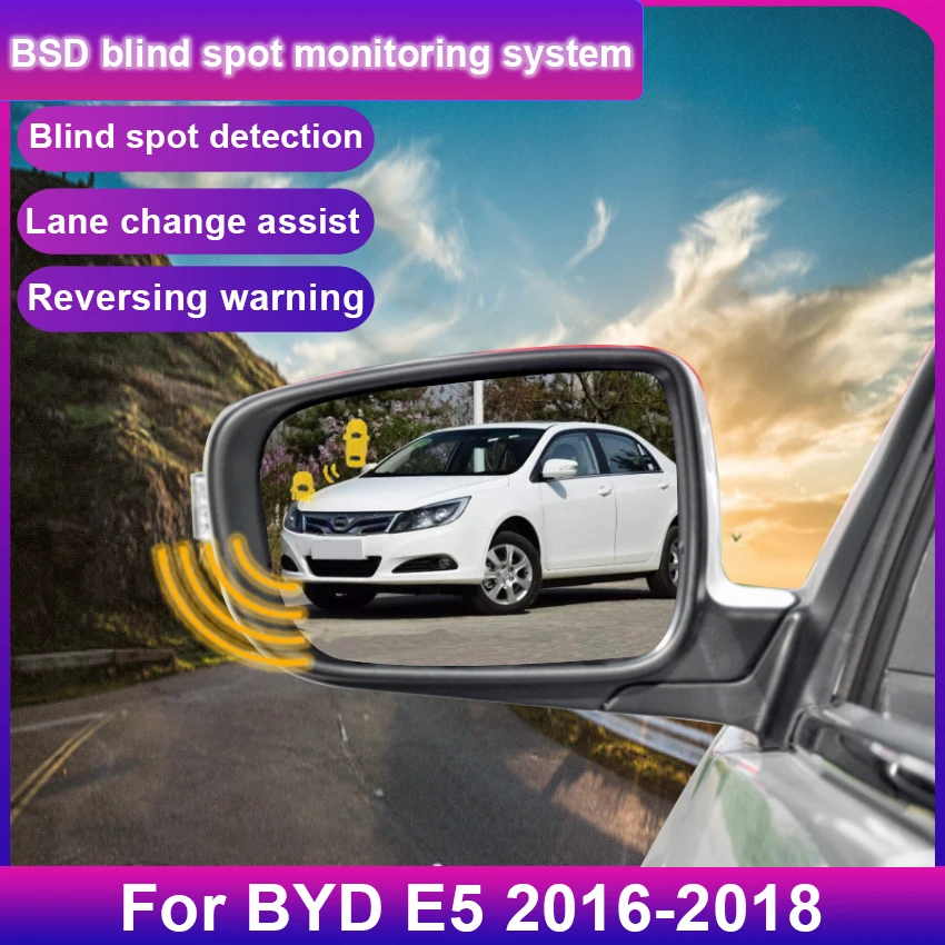 

Car Blind Spot Monitoring System BSD BSA BSM Radar Parking Sensor Assist Lane Changing For BYD E5 2016-2018