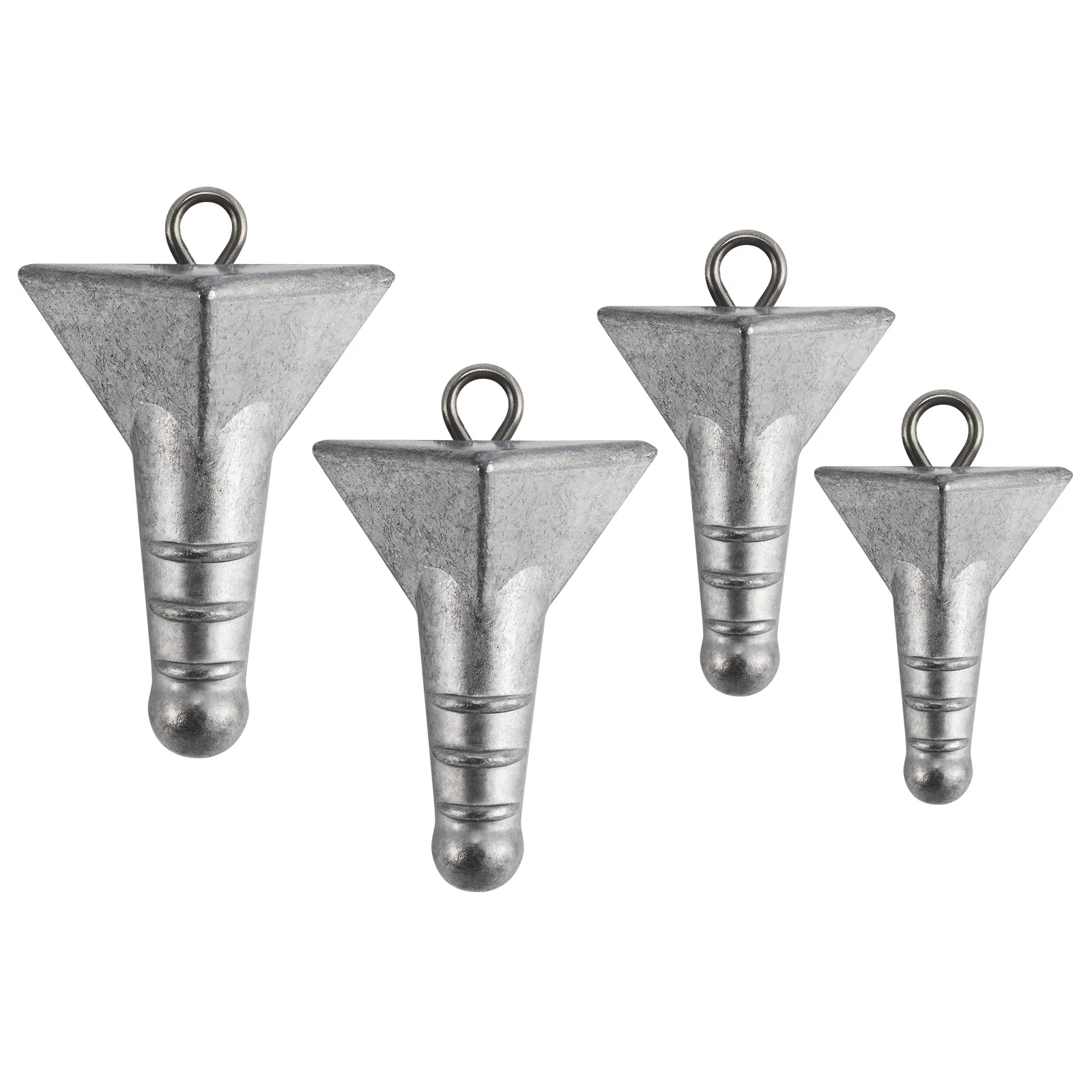 8 Oz Pyramid Surf Fishing Lead Weights - 10 Sinker Weights Fishing Sinkers  Molds for Freshwater or Saltwater Fishing