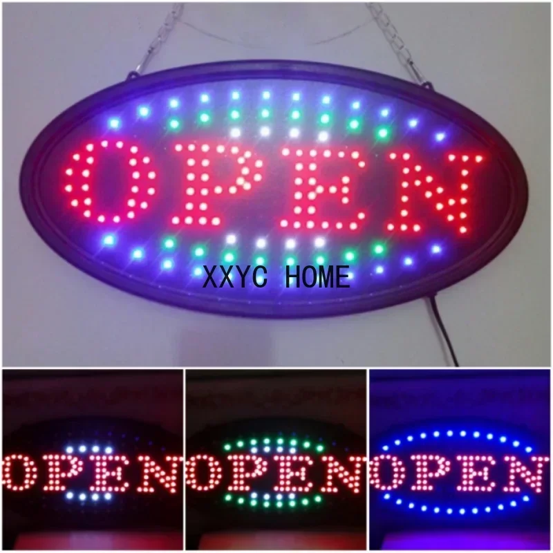 LED store Open sign Advertising Light Board Shopping Mall Bright Animated Motion Neon Business Store Billboard